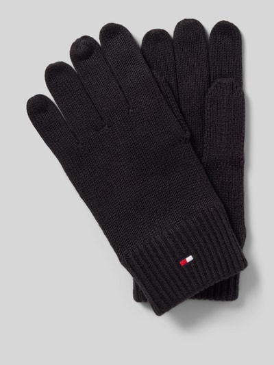 Tommy Hilfiger Handschoenen met logostitching Zwart - 1