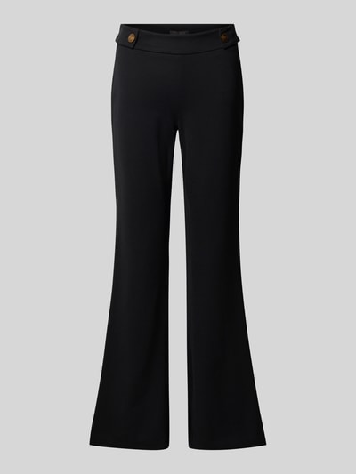 Guess Slim Fit Schlaghose aus Viskose-Mix Modell 'MAELICE' Black 2