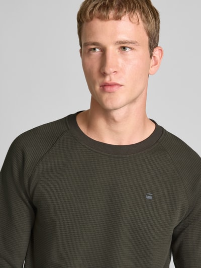 G-Star Raw Regular Fit Longsleeve in Strick-Optik Modell 'Jirgi' Anthrazit 3