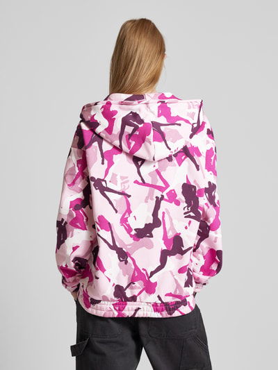 REVIEW Bluza rozpinana z nadrukiem z logo Różowy 5