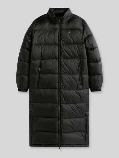 Tommy Jeans Regular Fit Steppmantel mit verdeckter Kapuze Black 1