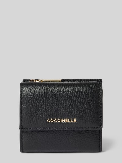 Coccinelle Portemonnaie mit Label-Applikakation Black 1