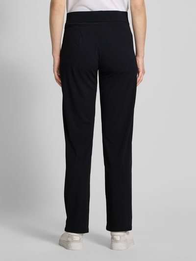 Raffaello Rossi Straight Fit Stoffhose mit Strukturmuster Modell 'CANDICE' Black 5