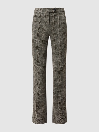 Zerres Bootcut Hose mit Glencheck Modell 'Twigy' Schwarz 2