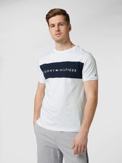 Tommy Hilfiger T-Shirt mit Label-Print Weiss 4