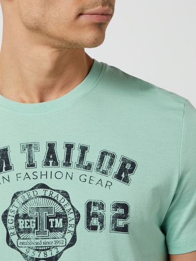 Tom Tailor T-shirt z bawełny Miętowy 3