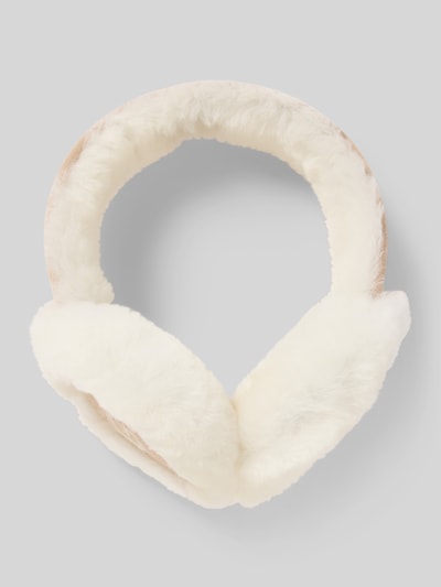 UGG Ohrenwärmer aus Lammfell mit Label-Stitching Sand 1