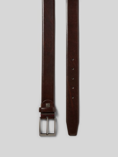 Produktfoto, Gürtel met labeldetail van Pierre Cardin, heren leren riem in klassiek model met doornsluiting, breedte maat 110: 125 cm, echt leer