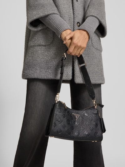 Guess Torebka z detalem z logo model ‘CRESIDIA’ Czarny 1