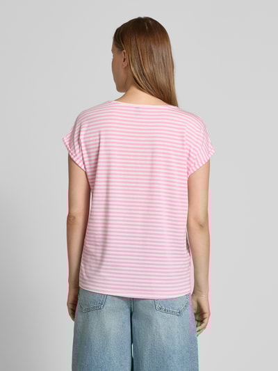 Vero Moda Regular Fit T-Shirt aus Lyocell-Elasthan-Mix Modell 'AVA' Rosa 5