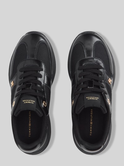 Tommy Hilfiger Sneaker aus echtem Leder mit Logo-Details Black 4