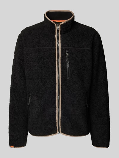 Superdry Fleecejacke mit Label-Stitching Black 2