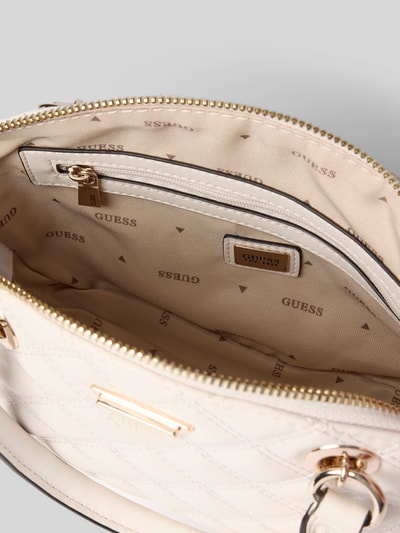 Guess Handtas met doorgestikte naden, model 'GIULLY' Offwhite - 5