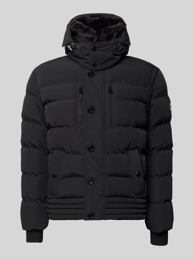 NAUTGÅRD Steppjacke mit Kapuze Modell 'ZUGSPITZE' Black 1