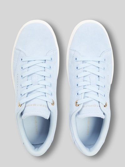 Tommy Hilfiger Low Top Sneaker aus echtem Leder Hellblau 3