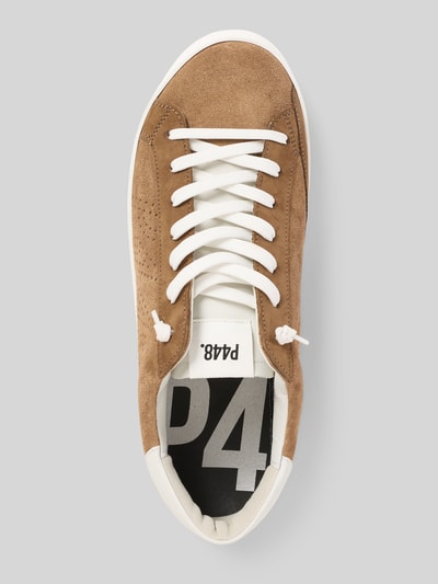 P448 Sneakersy sznurowane model ‘JOHN’ Jasnobrązowy 3