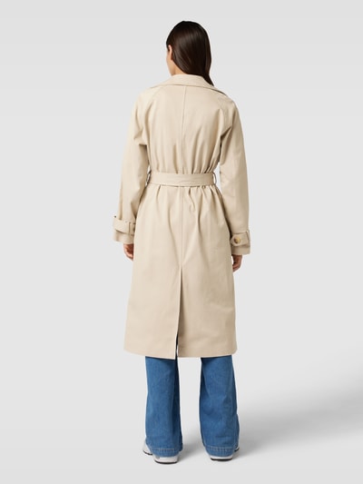 YAS Trenchcoat in effen design, model 'YASTERONIMO' Beige - 5