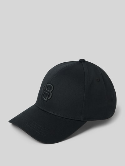 BOSS Basecap mit Label-Stitching Modell 'Zed' Black 1