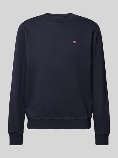 Napapijri Sweatshirt  mit Label-Stitching Modell 'balis' Marine 2