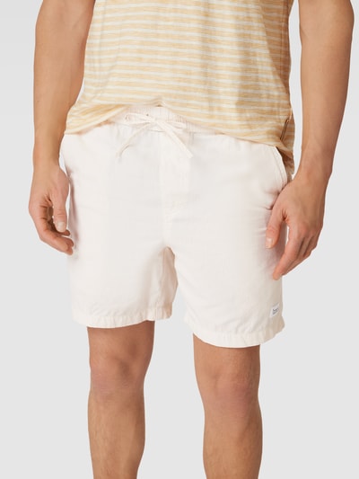 Knowledge Cotton Apparel Shorts mit elastischem Bund Stein 3