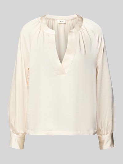 s.Oliver RED LABEL Oversized blousetop met cacharelplooi Ecru - 2