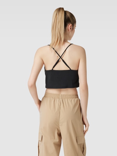 Review Crop Top mit Wasserfall-Ausschnitt Black 5