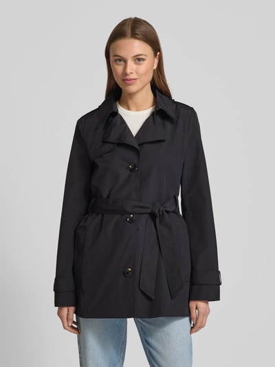 Christian Berg Woman Selection Trenchcoat mit Bindegürtel Black 4