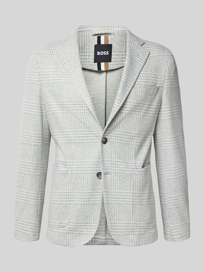 BOSS Slim fit colbert van Italiaanse jersey, model 'HANRY' Lichtgrijs - 2