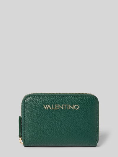 VALENTINO BAGS Portemonnee met labelopschrift, model 'ALEXIA' Donkergroen - 1