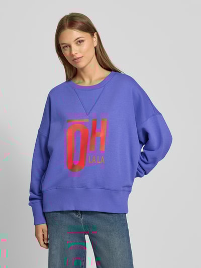 miss goodlife Sweatshirt met statementprint en ronde hals Violet - 4
