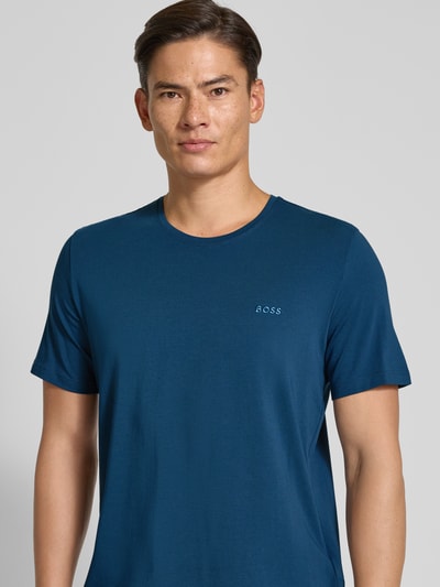 BOSS Regular Fit T-Shirt aus Baumwoll-Mix Modell 'MIX&MATCH' Dunkelblau 3