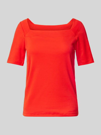 Marc Cain T-Shirt mit Karree-Ausschnitt Rot 2