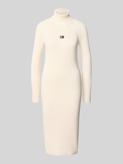Tommy Jeans Schmales Strickkleid aus reiner Baumwolle Weiss 2