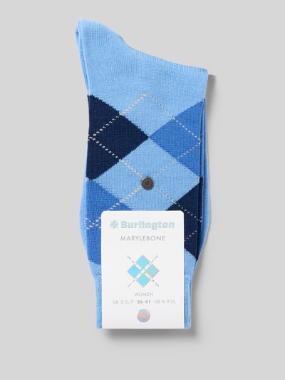 Burlington Socken aus Schurwoll-Mix Modell 'Marylebone' Blau 3