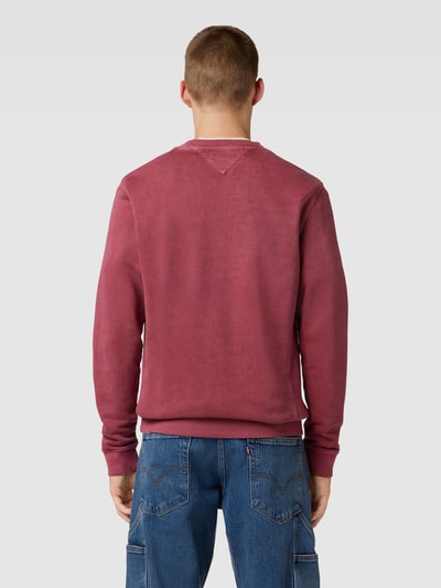 Tommy Jeans Sweatshirt met ronde hals, model 'GRUNGE ARCH CREW' Bordeaux - 5