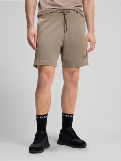 BOSS Green Regular Fit Sweatshorts aus Baumwoll-Mix Modell 'JT_SHORTS' Sand 4