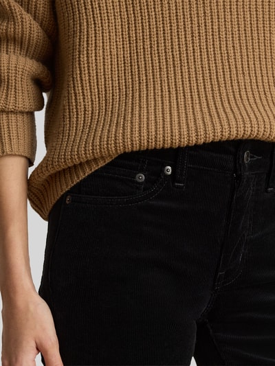 Lauren Ralph Lauren Spodnie z prostymi nogawkami z mieszanki bawełny Czarny 3