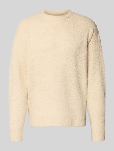 Redefined Rebel Strickpullover mit gerippten Abschlüssen Modell 'MEMPHIS' Ecru 2