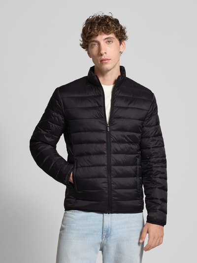 Only & Sons Regular fit gewatteerd jack met ritszakken, model 'GAVIN' Zwart - 4