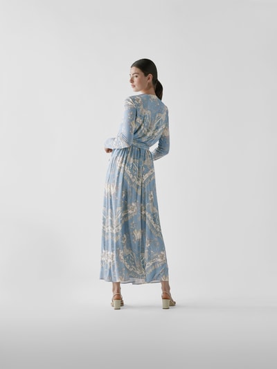 Emilio Pucci Maxikleid mit Taillengürtel Lavendel 5