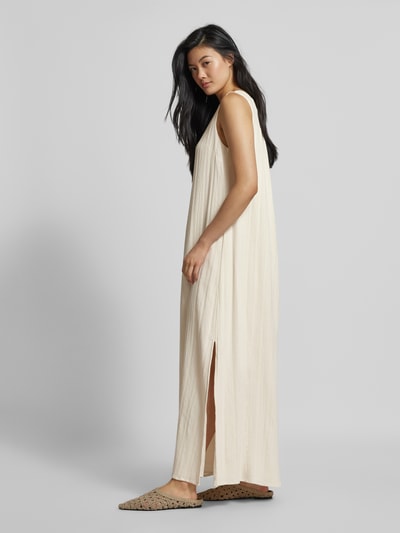 Jake*s Casual Maxi-jurk met structuurmotief Offwhite - 1