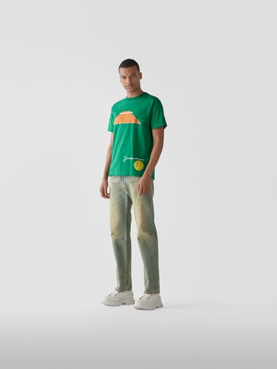 Jacquemus T-Shirt mit Motiv-Print Grün 1