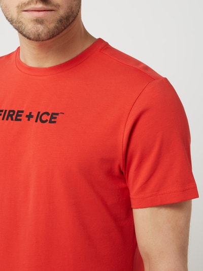 FIRE + ICE T-Shirt mit Logo Modell 'Matteo' Rot 3