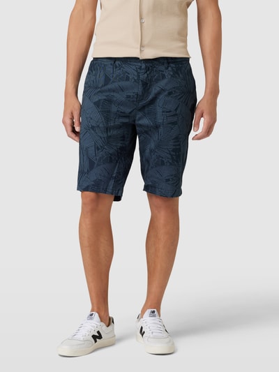 Tom Tailor Bermudas mit Allover-Muster Modell 'BANANA' Marine 4