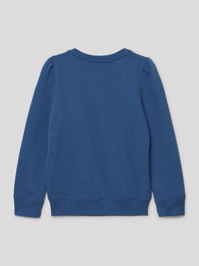 Polo Ralph Lauren Kids Sweatshirt met knoopsluiting, model 'Bear' Rookblauw - 3