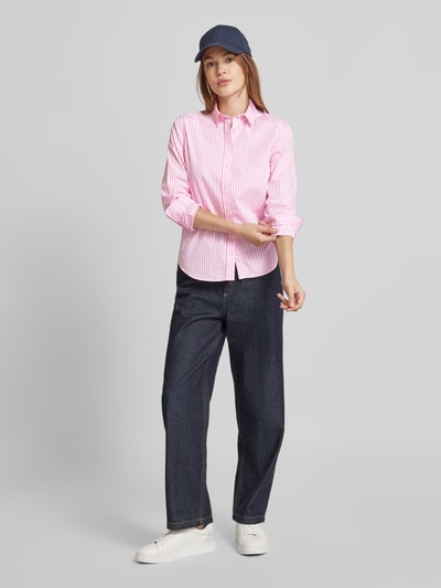 Gant Hemdbluse mit Label-Stitching Pink 1