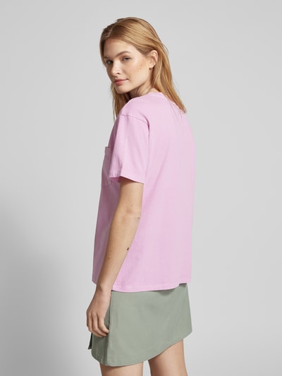 Jake*s Casual T-shirt met motiefstitching Roze - 5