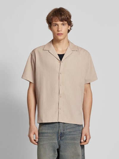 Jack & Jones Freizeithemd mit Knopfleiste Modell 'MASSIMO' Beige 4