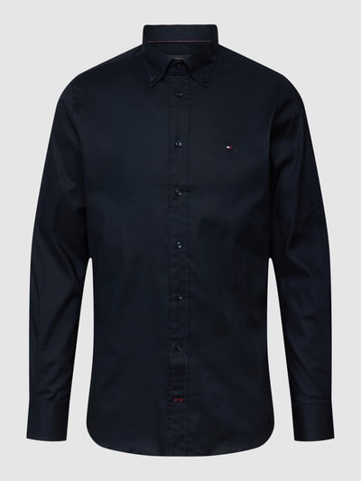 Tommy Hilfiger Koszula biznesowa o kroju regular fit z kołnierzykiem typu button down Granatowy 2