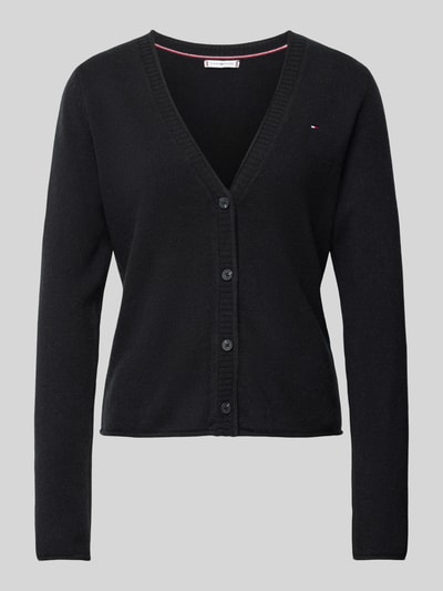 Tommy Hilfiger Wollen cardigan met logostitching Zwart - 2